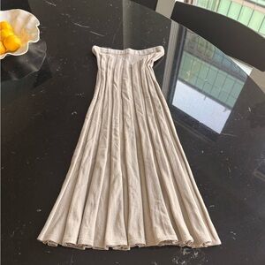 Filippa K Chic Beige Midi Skirt